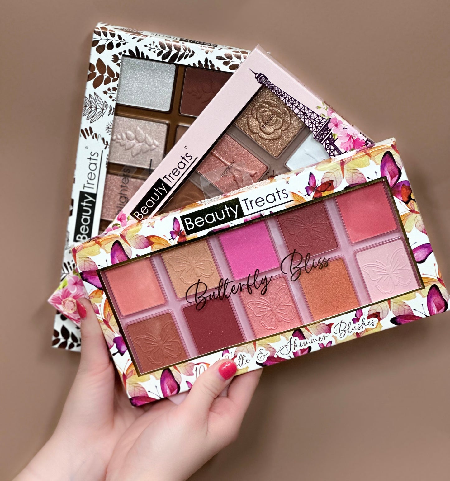 Matte & Shimmer Butterfly Blush Palette